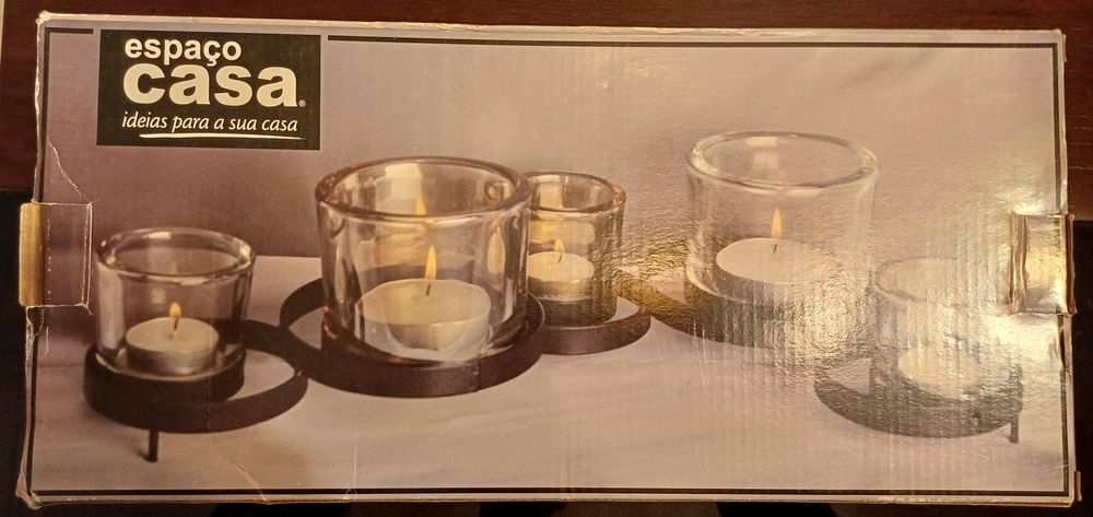 Peça decorativa c/velas