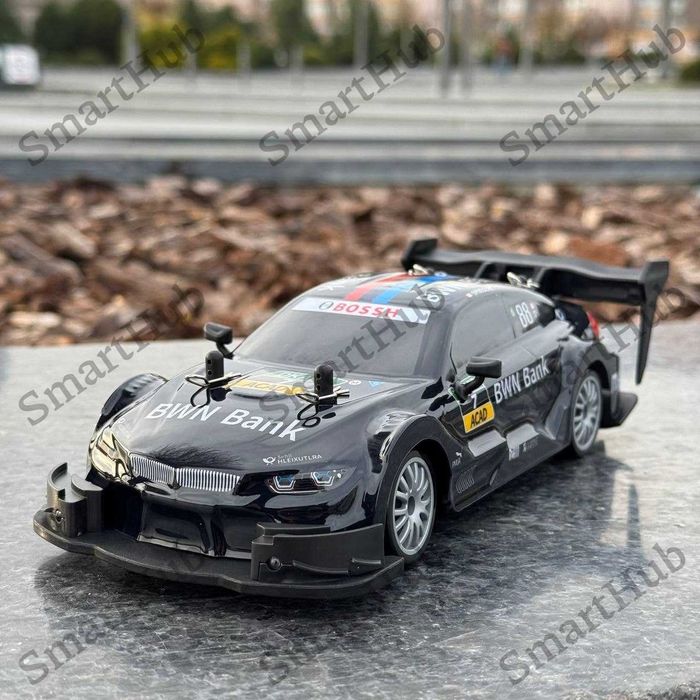 Машинка для дрифта на радиоуправлении BMW ProStreet Черная. Дрифт БМВ