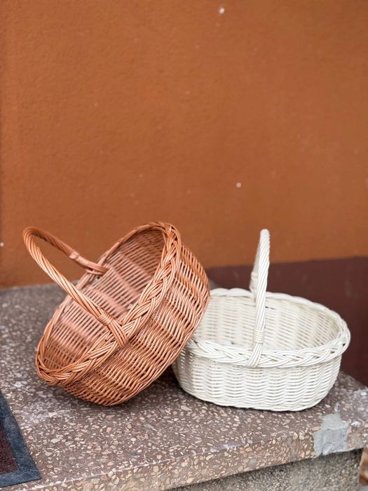 Кошик "Хінська" 1 шт. 31x27x14 см міцний плетений з натуральної лози