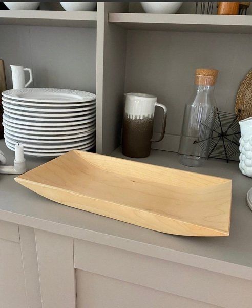 Сервірувальна тарілка ikea 365+ дизайнерська дерев’яна