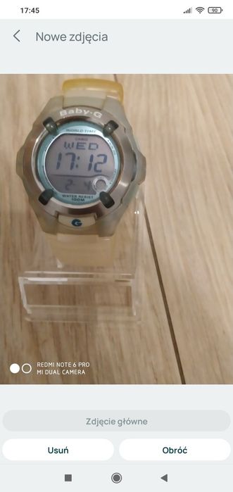 Zegarek Casio sportowy wodoszczelny 100 m.