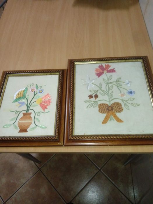 Quadros bordados castelo branco