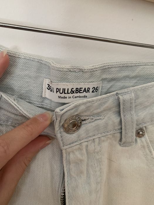 Calções de ganga clara