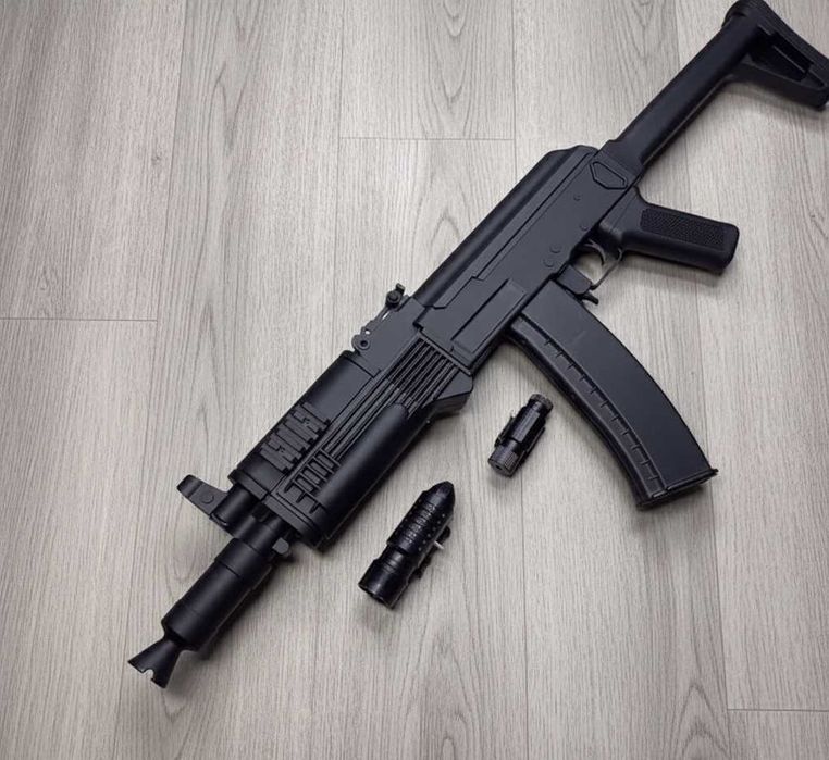 Автомат калашникова ак47а cyma на кульках 6мм реалістичний іграшка