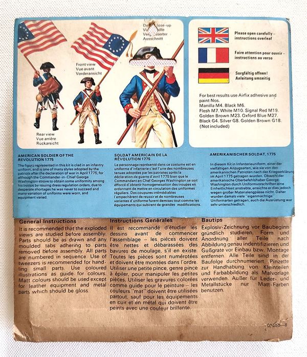 American Soldier 1775 - Airfix 54mm Model Kit