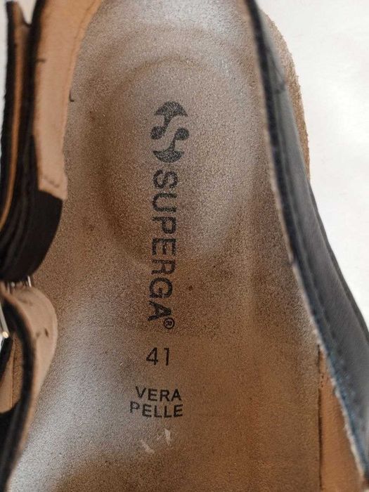 Шкіряні жіночі босоніжки Superga (оригінал), розмір 41