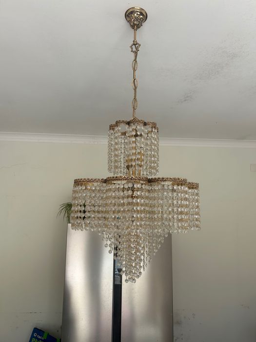 Lustre antigo efeito cascata