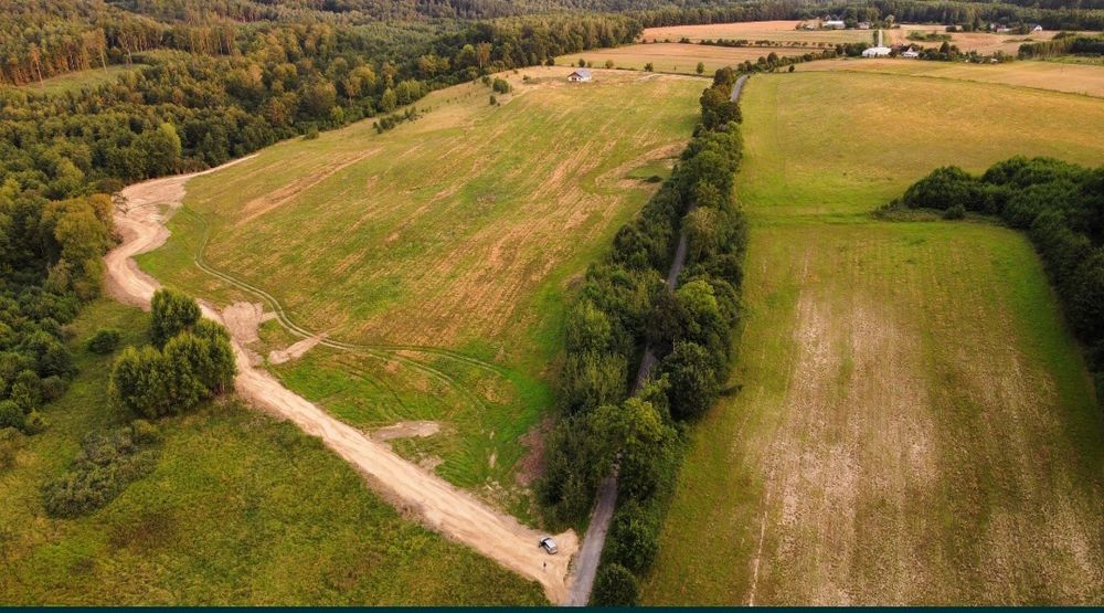 Lębork działka budowlana 981m2 graniczy bezpośrednio z linia lasu