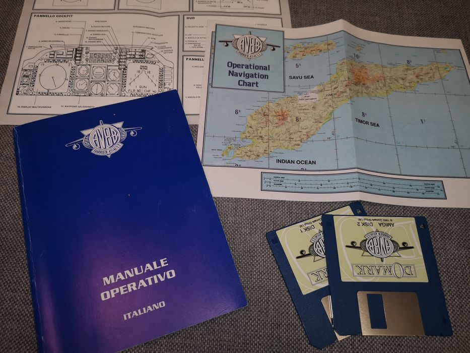 AV-8B Harrier Assault AMIGA gra BIG BOX Retro 1992 (kioskzgrami)