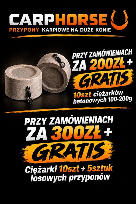 Przypony Karpiowe na zamówienie. FOX. NASH. KORDA. RIDGE MONKEY. OMC. CARP R'US. PB product. Esp.Gardner