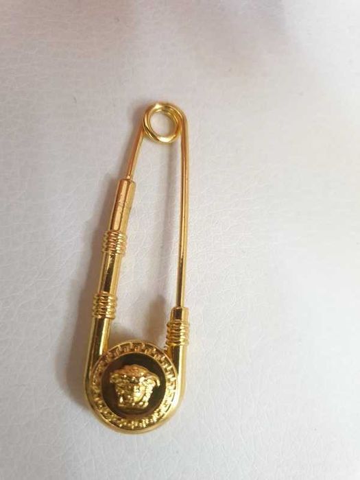 Versace Meduza duża agrafka broszka nowa kolor złoty