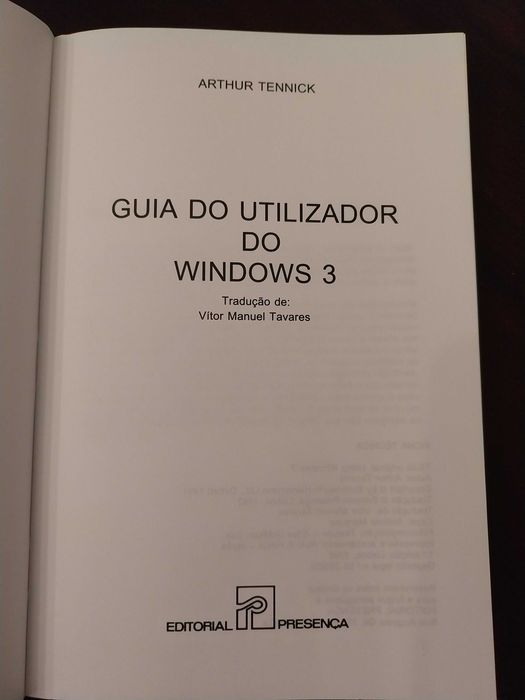 Guia do Utilizador Windows, Arthur Tennick, colecção sistemas 57
