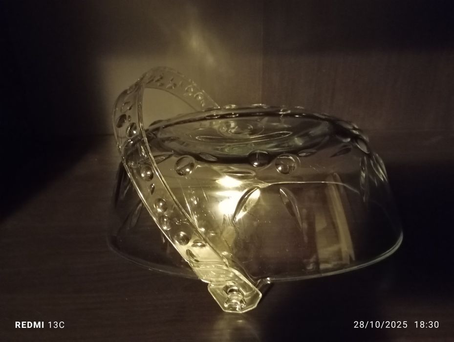 Cesta/fruteira de vidro