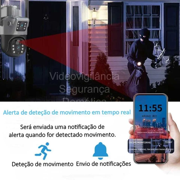 Câmara Solar ‼️ 8MP 4K ‼️ Sem Fios ‼️ WiFi 4G ‼️ Visão Noturna Cores