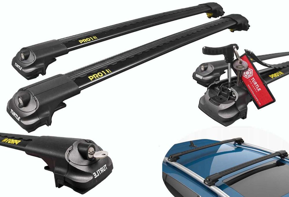 Bagażnik dachowy TURTLE belki na relingi Nissan Qashqai X-Trail