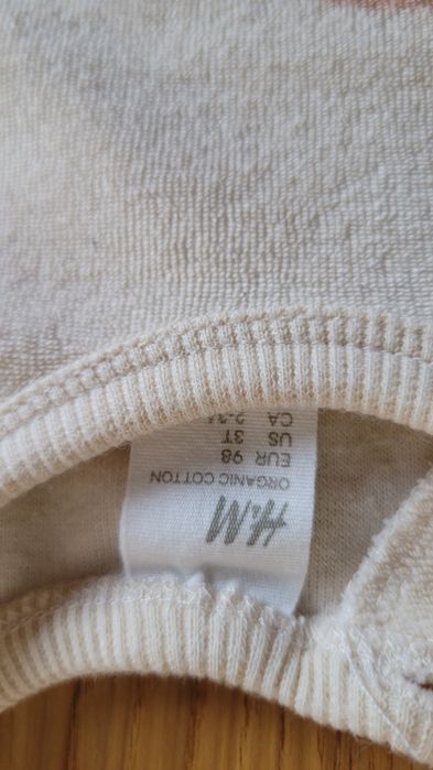 Bluza frotte H&M exclusive stan idealny 98 tęcza