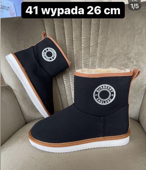 Botki Burberry ocieplane 41