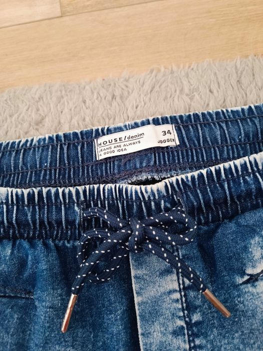 Joggery jeansowe damskie r 34 House