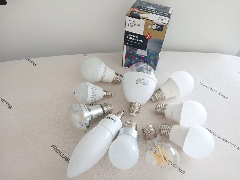 Sortido de lâmpadas LED (10 itens) com 1- LED Party effect