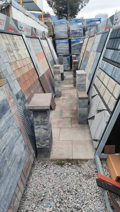 Stół stolik betonowy płyta tarasowa 80x80 kostka brukowa mebel meble