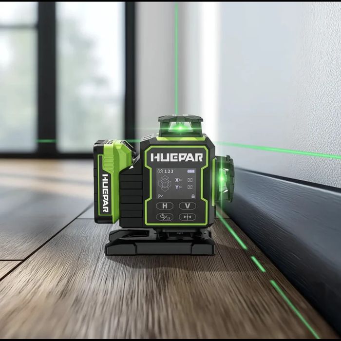 Huepar W04CG 4D 16 ліній,Професійний лазерний рівень,нівелір