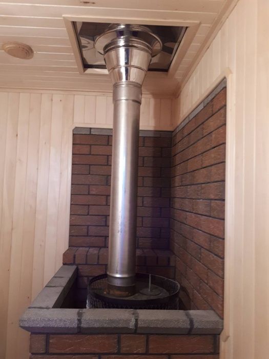 Димохід, труби з нержавіючої сталі, монтаж димоходу