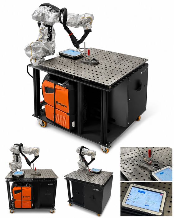 Mobilne stanowisko spawalnicze  cobot Fairino FR5 FR10 Kemppi