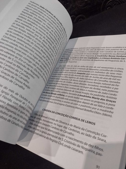 S. Cristóvão de Nogueira (Cinfães) Vol,8 Linhagens, Famílias etc