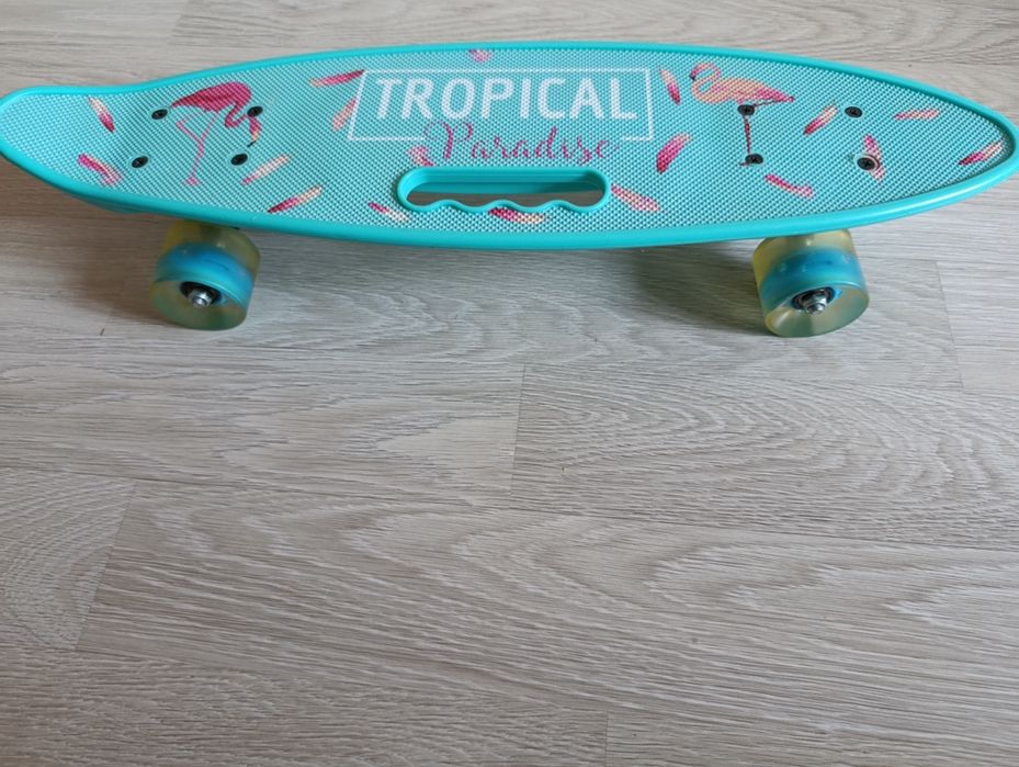 Пенніборд,скейт Фламінго з підсвіткою та ручкою