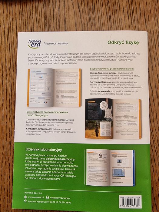 Odkryć fizykę 2 Podstawa Karty pracy ucznia z dziennikiem laboratoryjn