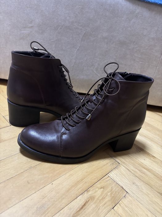 Напівчобітки осінь 40 розмір на худу ногу