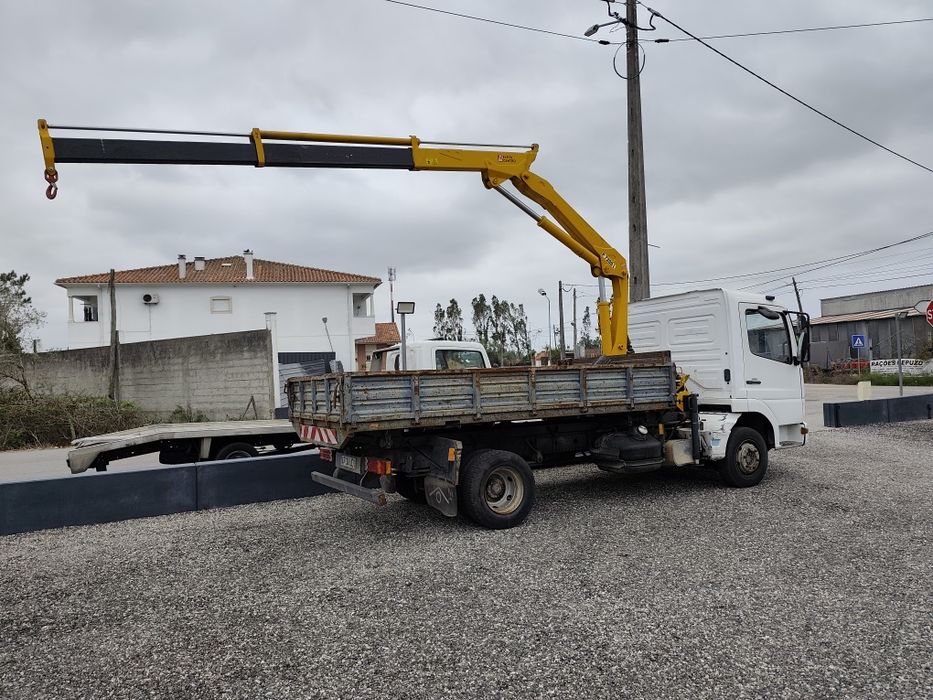 Camião Mercedes Benz 815 Atego Com Grua e Basculante
