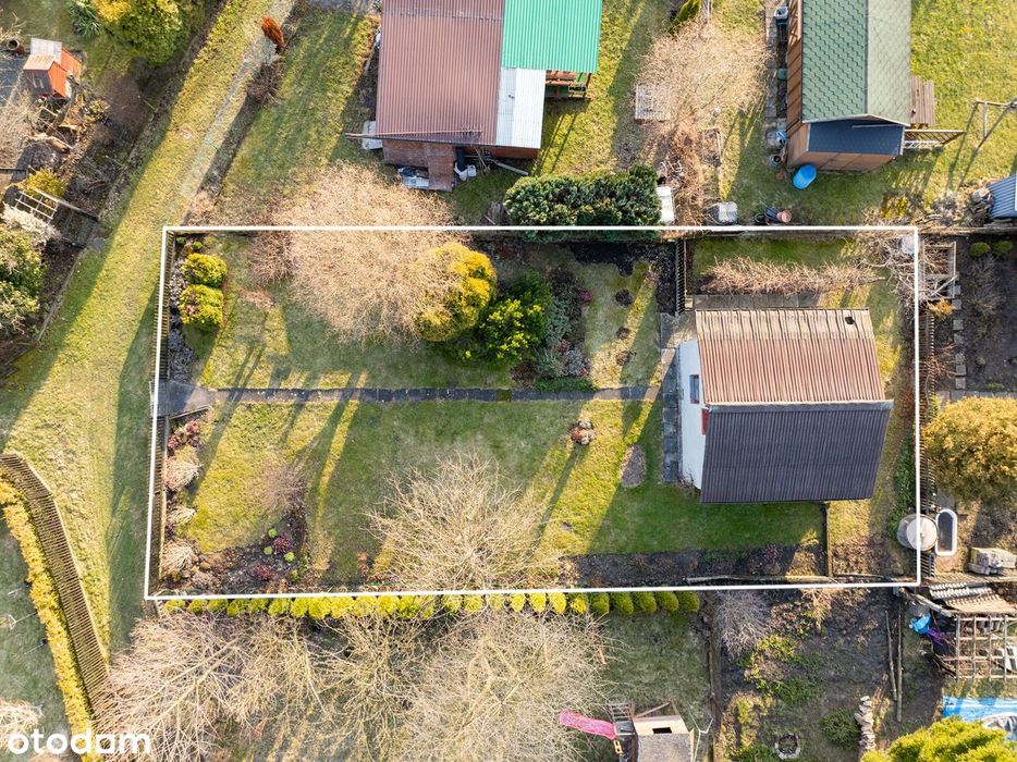 ROD Stare Stawy Oświęcim | działka 265 m² | domek | prąd | ogrodzona