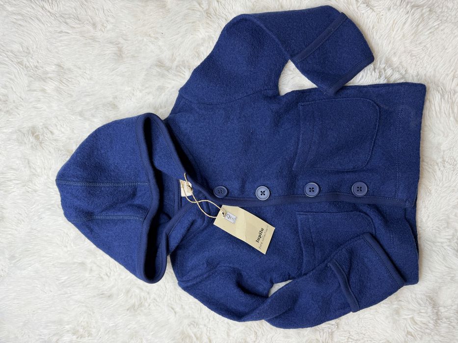 Lupilu nowa z metką kurtka granatowa welna merino 74/80
