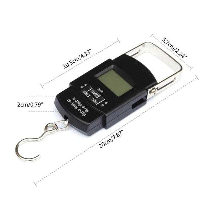 Balança digital portátil de bagagem, alimentos, etc. até 50 Kg