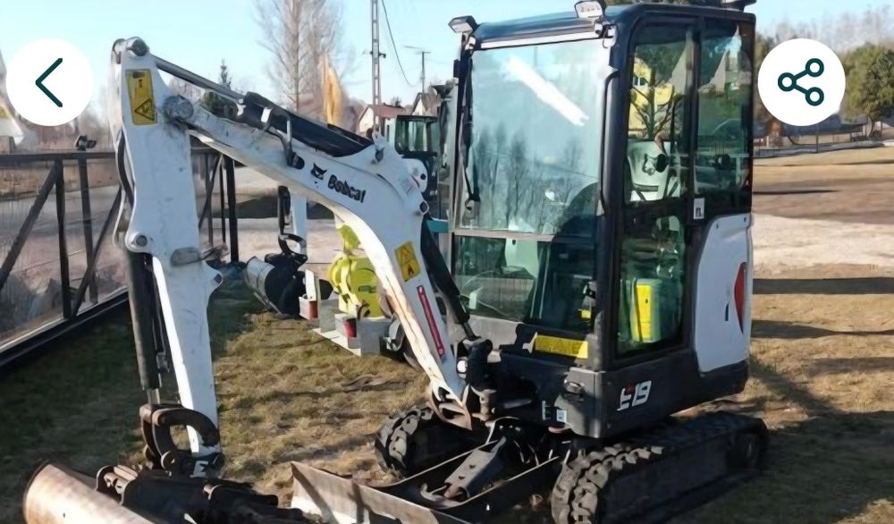 Wynajem minikoparki ,Uslugi minikoparką , wynajem  minikoparek