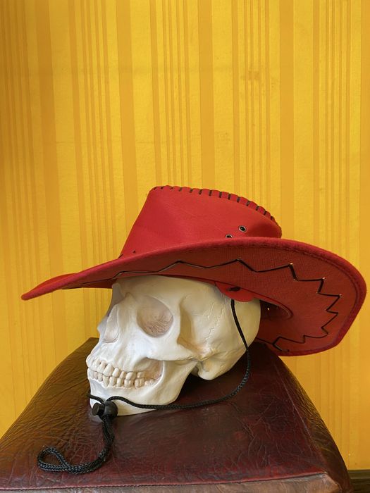 Капелюх шляпа ковбой ковбойська червона