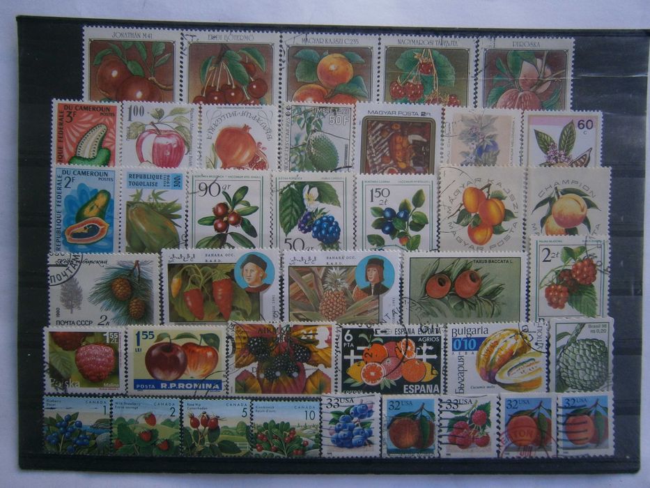 39 selos do tema Frutos todos diferentes