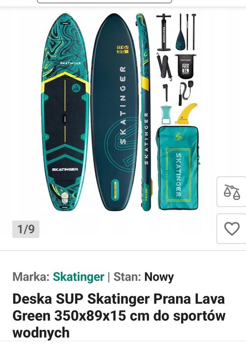 Deska SUP+ cały zestaw