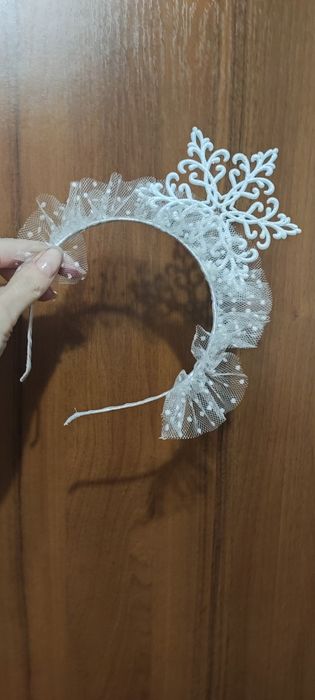 Обруч сніжинки. Для новорічних свят