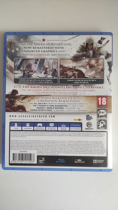 Jogos PS4 Assassin's Creed III Remastered