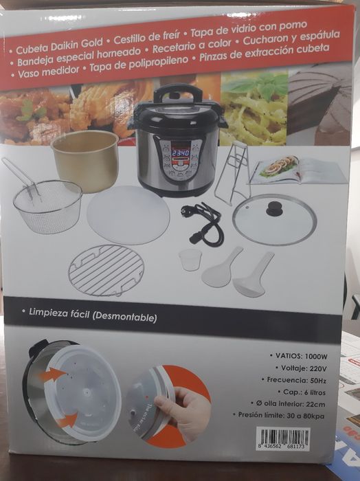 Panela multifunções  nova 6 litros