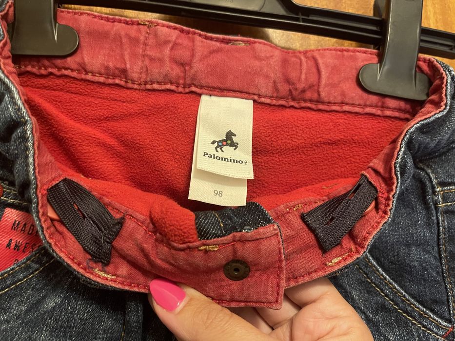 Calças de ganga forradas a polar menino 3 anos