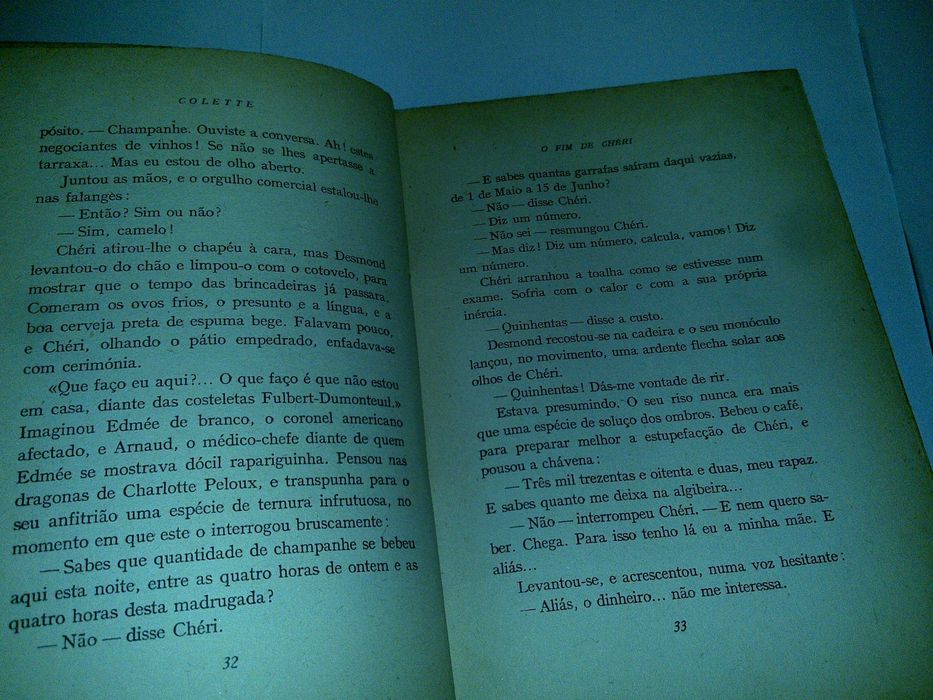 o fim de chéri (colette) tradução de josé saramago 1960 livro raro