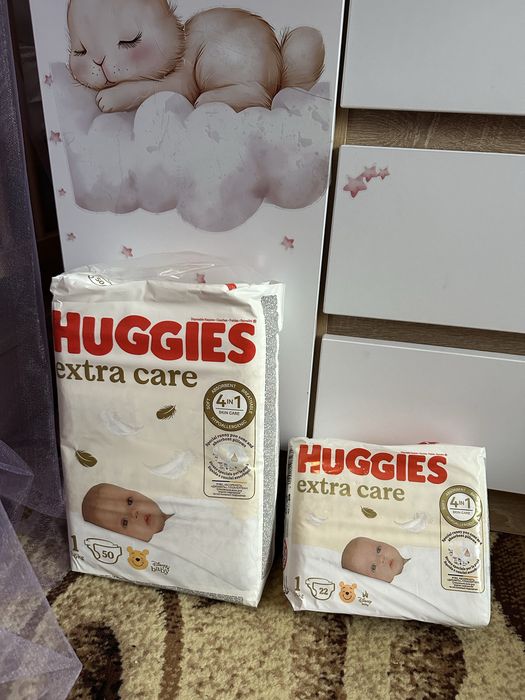 Підгузки Huggies extra care 1