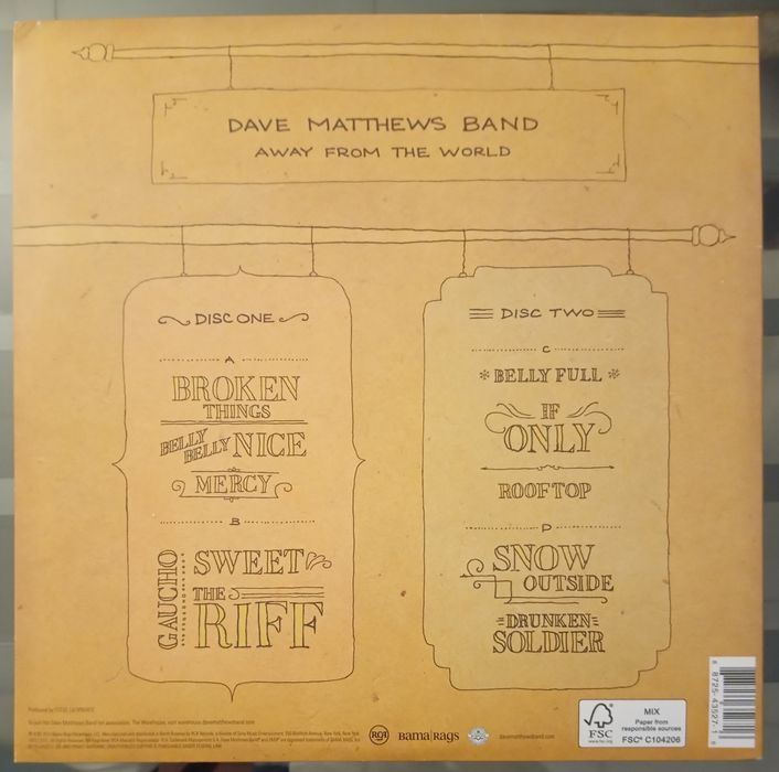 Vinil Dave Matthews Band - Away from them world