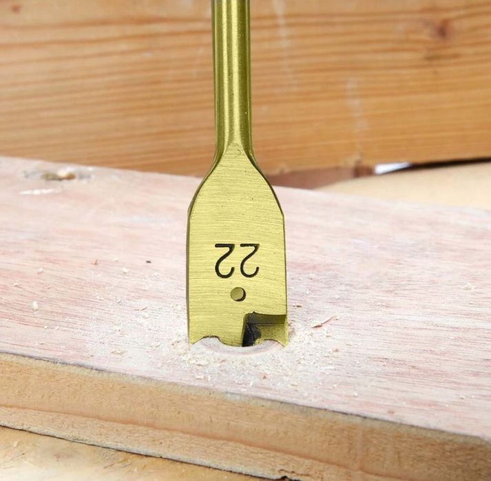 Zestaw Wierteł Wiertła Płaskie Piórkowe Łopatkowe Do Drewna Drzewa 16s