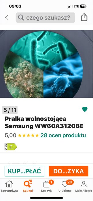 Sprzedam nowa pralke