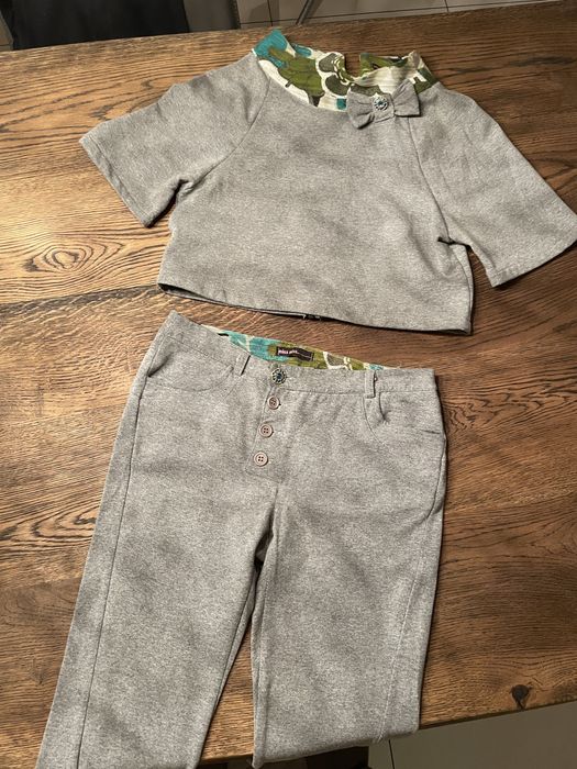 Komplet dresowy - miss miss szary