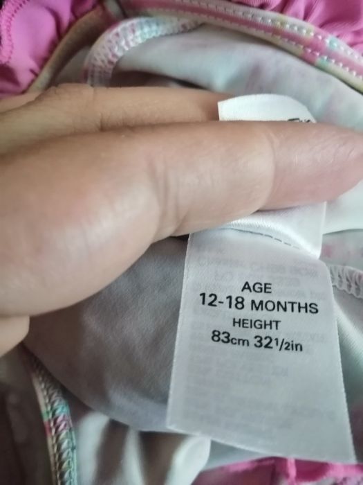 Stroj kąpielowy jednoczęściowy 12-18M